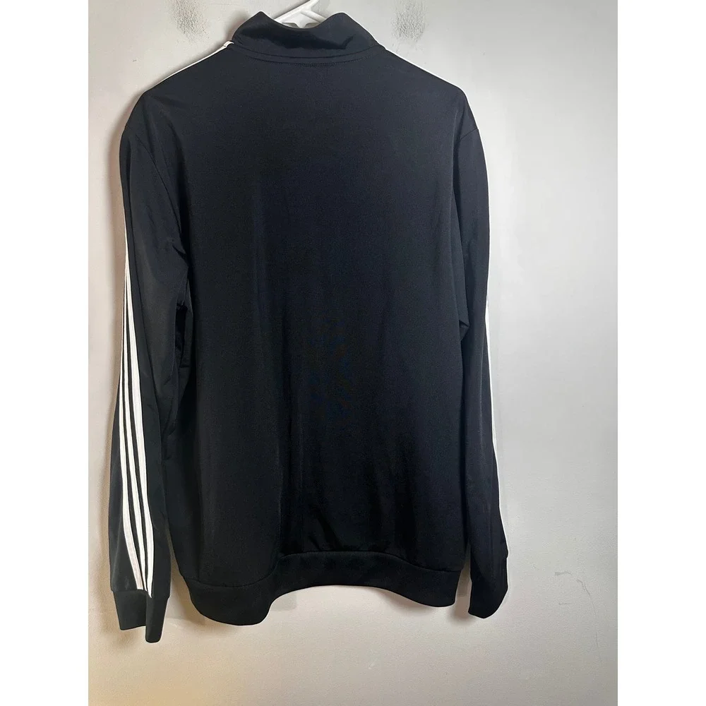 Adidas‎ Mens Essentials 3-Stripes Track Jacket Black White H46099 Size Large